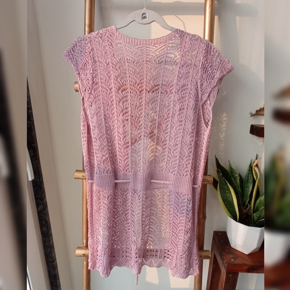 Korean Macrame Lavender Cover Up - Picture 5 of 7